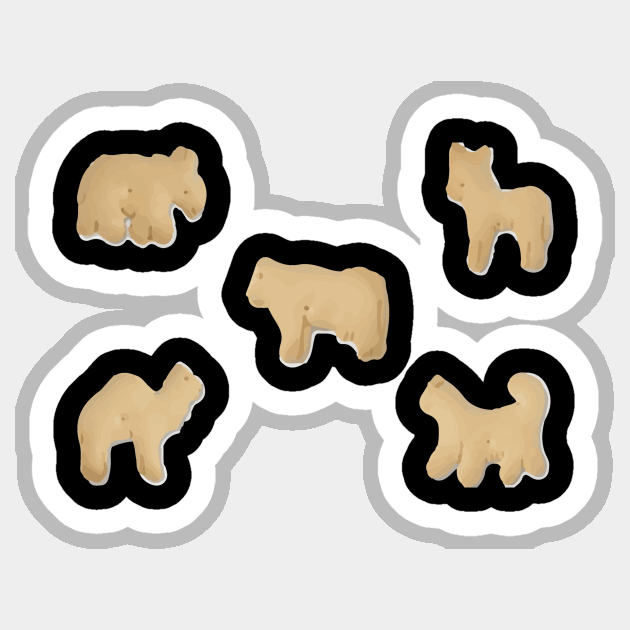 Animal crackers Sticker by ampp